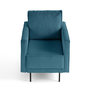 Voir la diapositive 1 : LISA DESIGN Charlie - fauteuil - pieds hauts - en velours côtelé