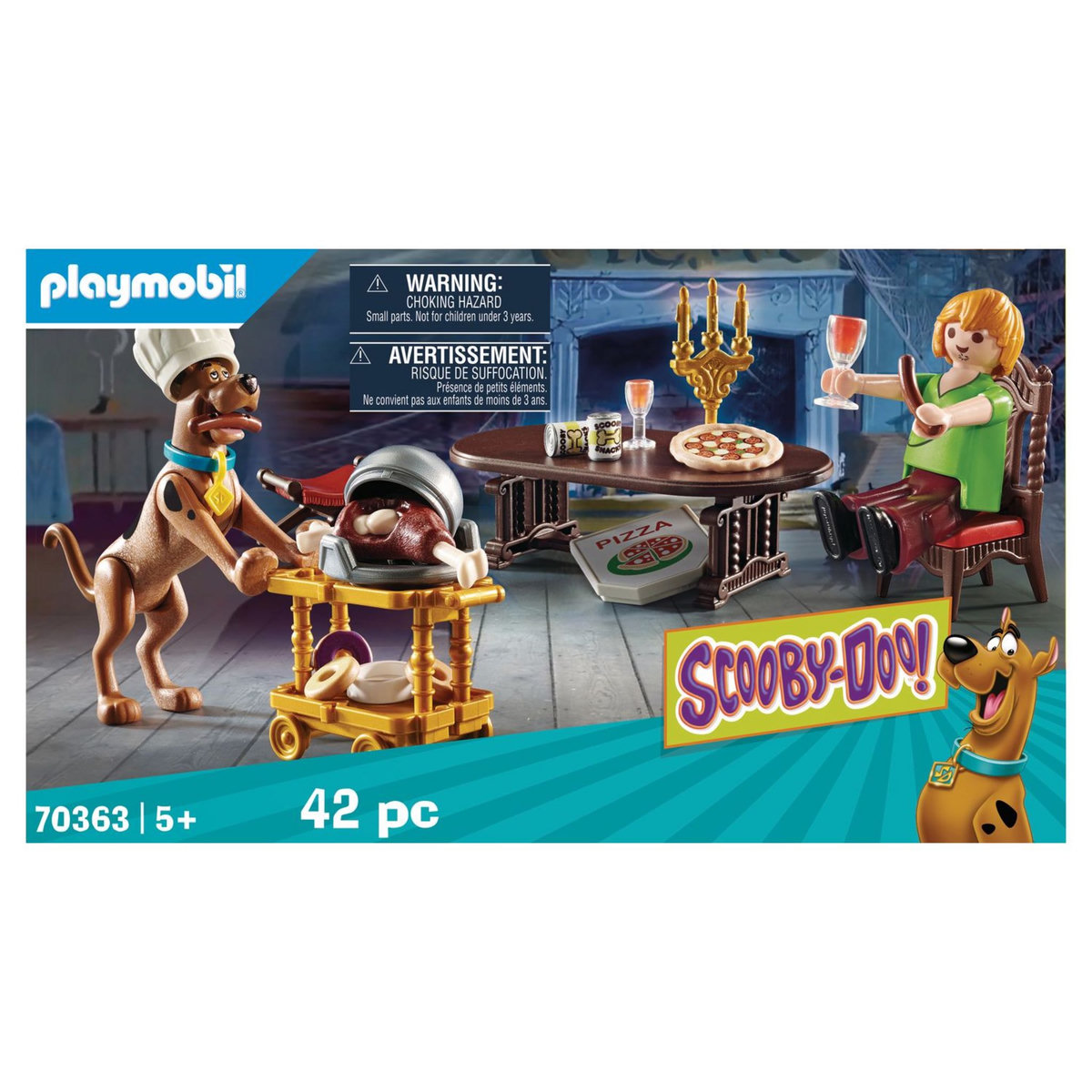 PLAYMOBIL 70363 - Scooby Doo! - Salle de dîner avec Sammy