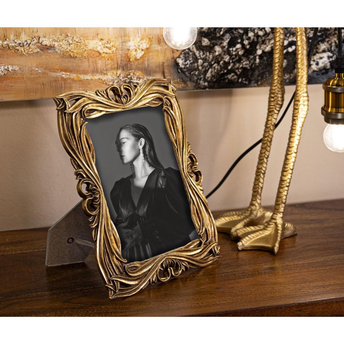 Paris Prix Cadre Photo Déco  Baroque  15x20cm Or