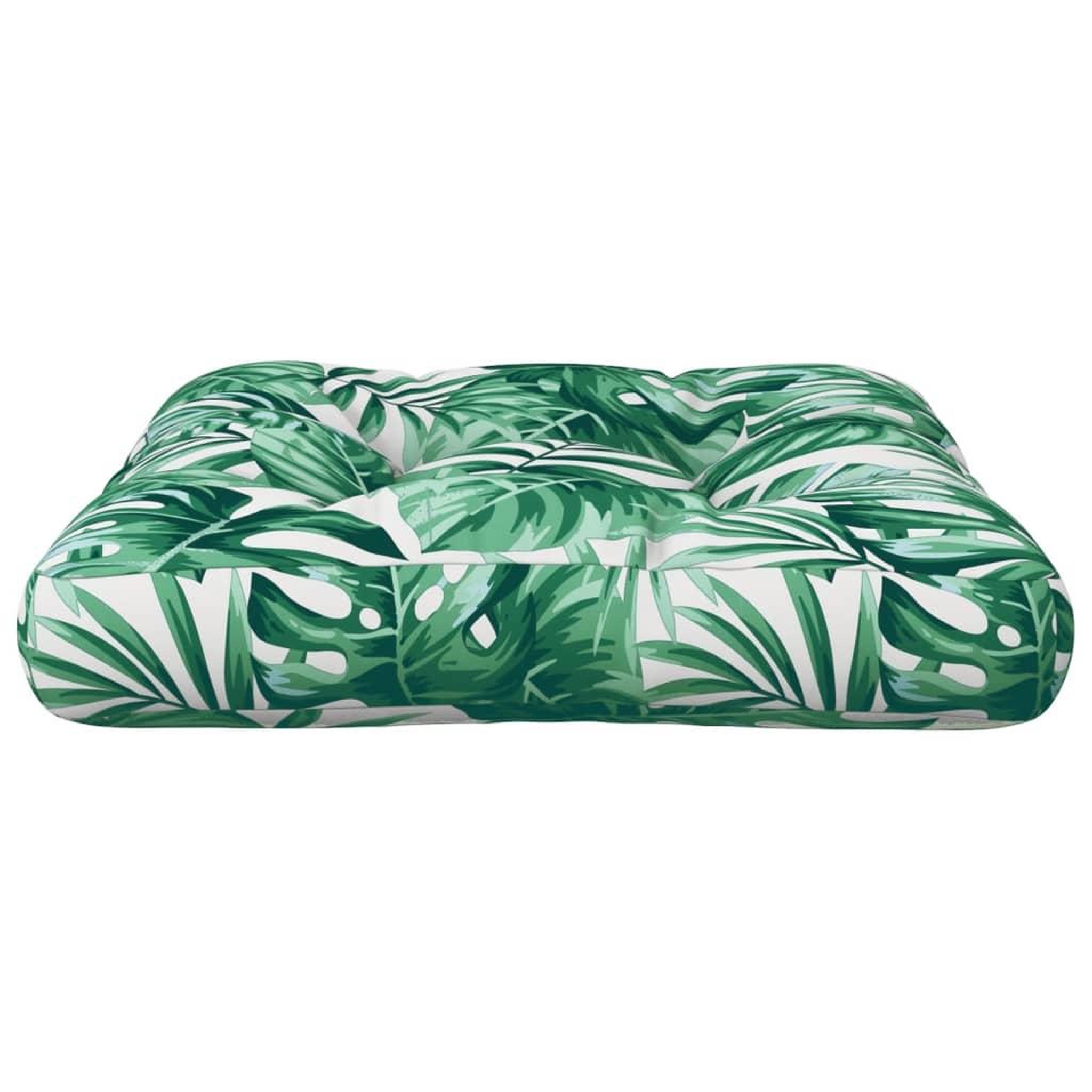Voir la diapositive 5 : VIDAXL Coussin de palette motif de feuilles 58x58x10 cm tissu