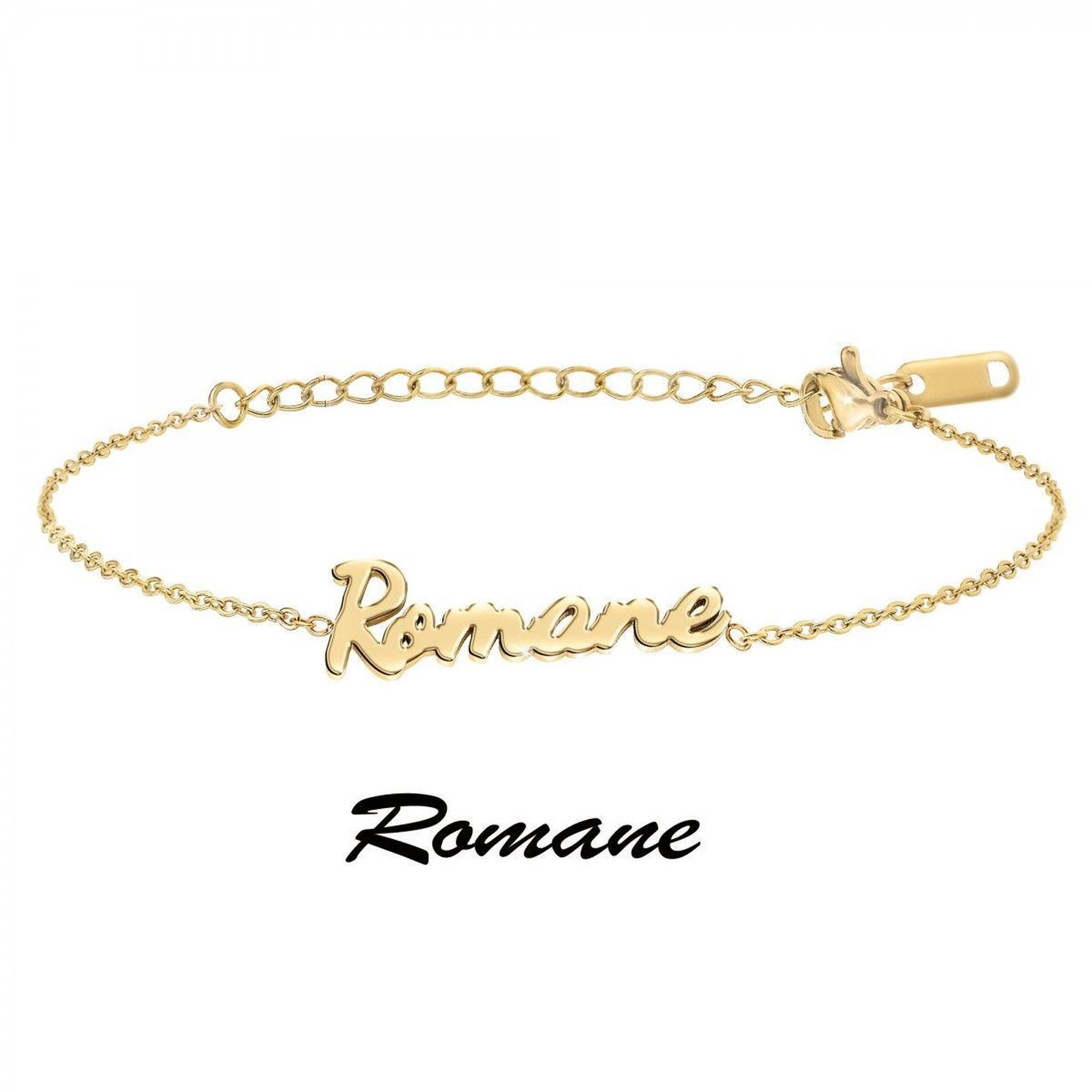 Voir la diapositive 3 : SC CRYSTAL Romane - Bracelet prénom