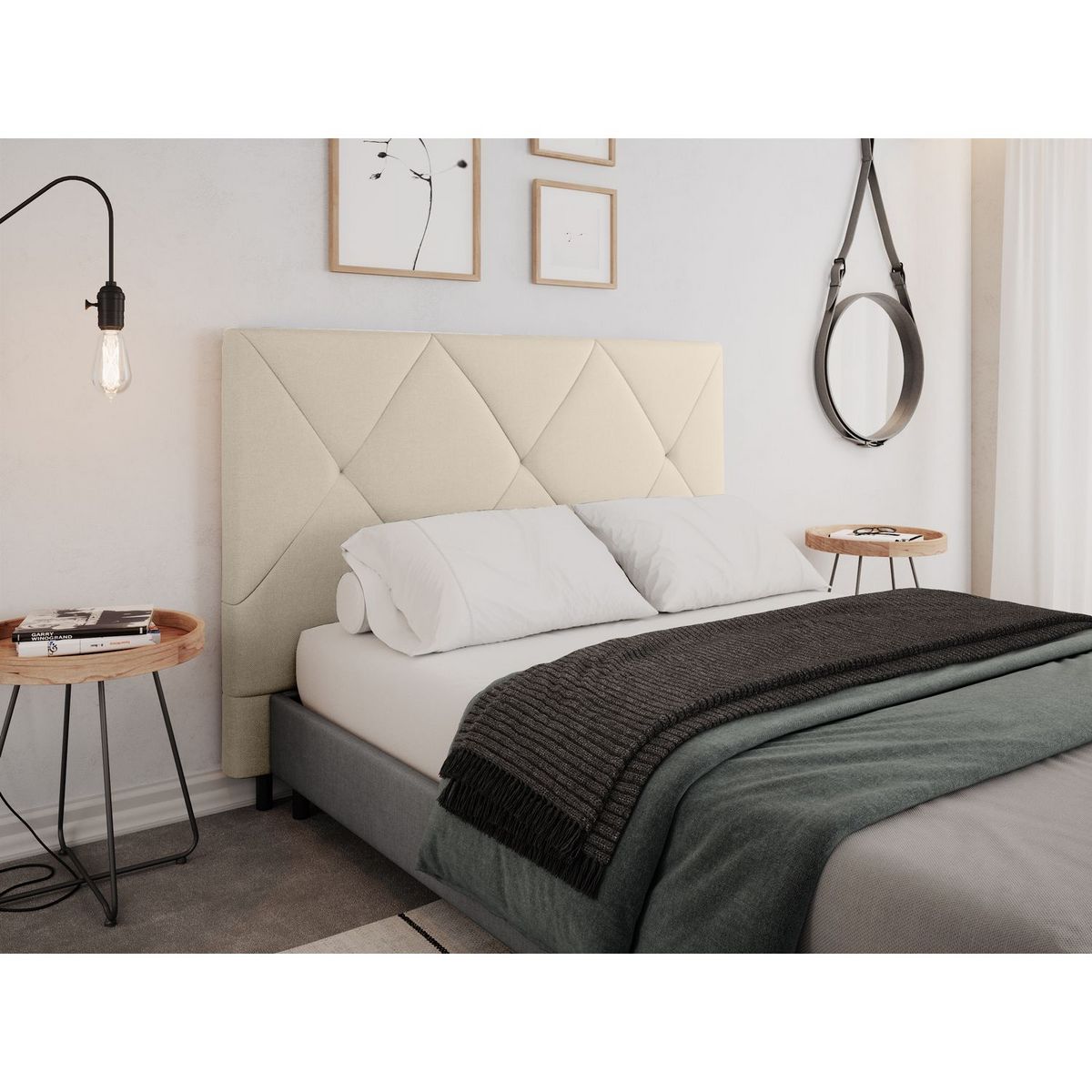 Tête de lit 145cm tissu VIVA