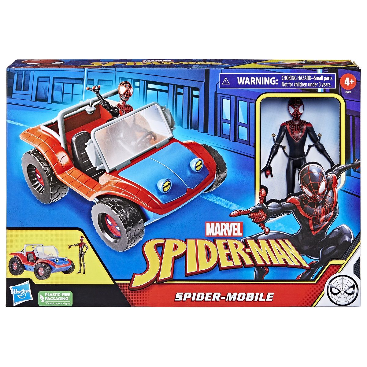HASBRO Figurine 15 cm + véhicule Buggy Spiderman
