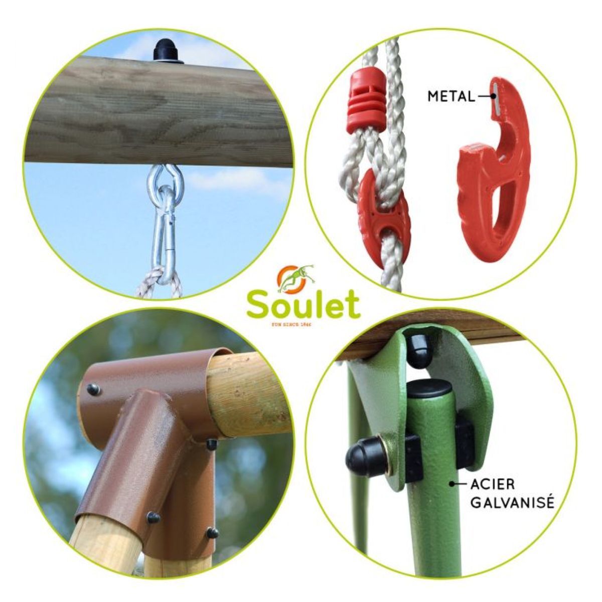 Soulet Aire de jeux en bois LYNDA