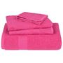 Voir la diapositive 4 : VIDAXL Serviettes d invité 4 pcs rose 30x50 cm 360 g m² 100% coton