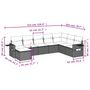 Voir la diapositive 4 : VIDAXL Salon de jardin 8 pcs avec coussins marron resine tressee