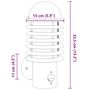 Voir la diapositive 6 : VIDAXL Appliques murales d'exterieur et capteurs 2pcs acier inoxydable