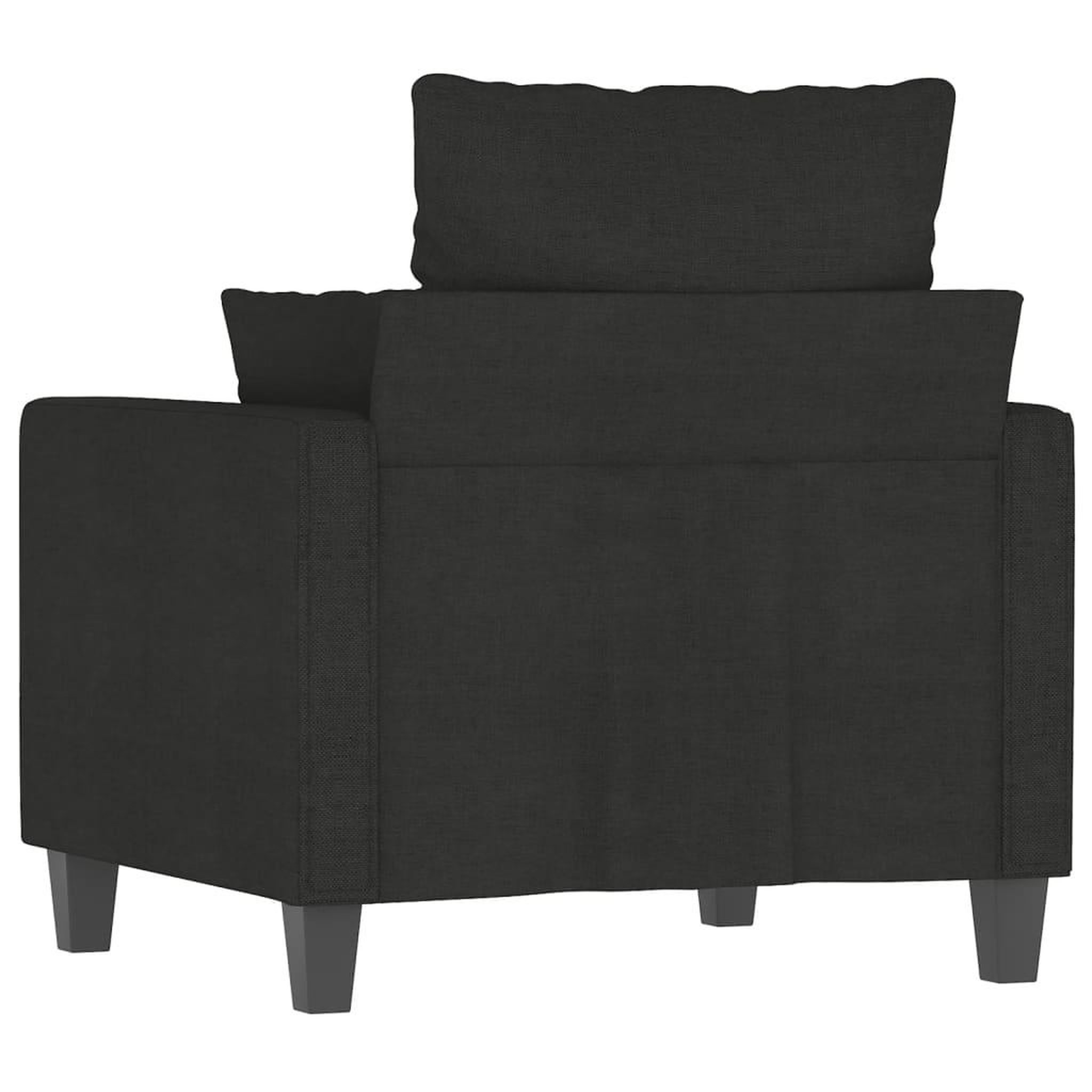 Voir la diapositive 5 : VIDAXL Fauteuil Noir 60 cm Tissu
