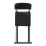 Voir la diapositive 3 : FIVE Chaise pliante en simili cuir - Noir