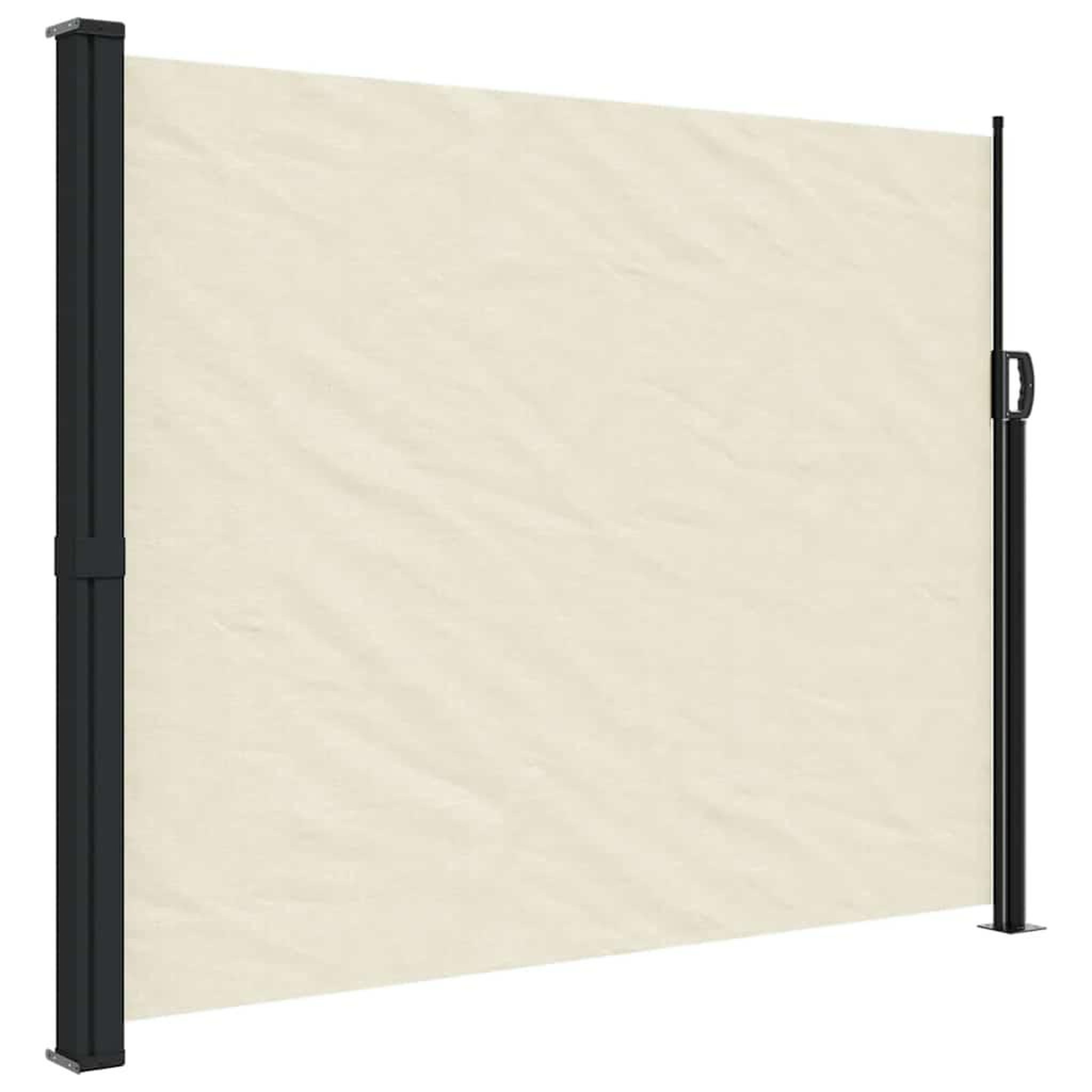 Voir la diapositive 2 : VIDAXL Auvent lateral retractable creme 160x500 cm