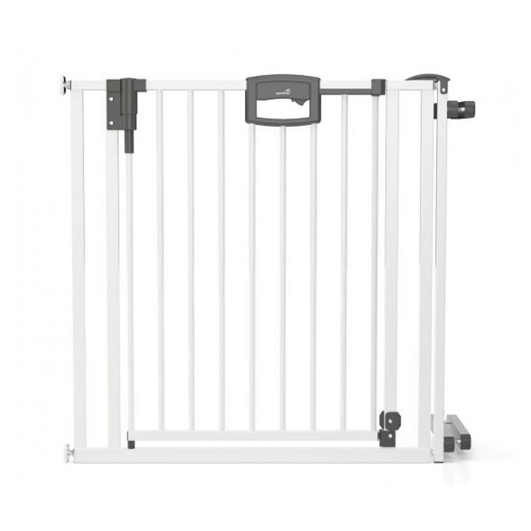 Barrière De Sécurité Geuther Pivotante 68-102 Cm - Blanc | Sans Perçage | Ouverture 2 Sens | Bois Hêtre
