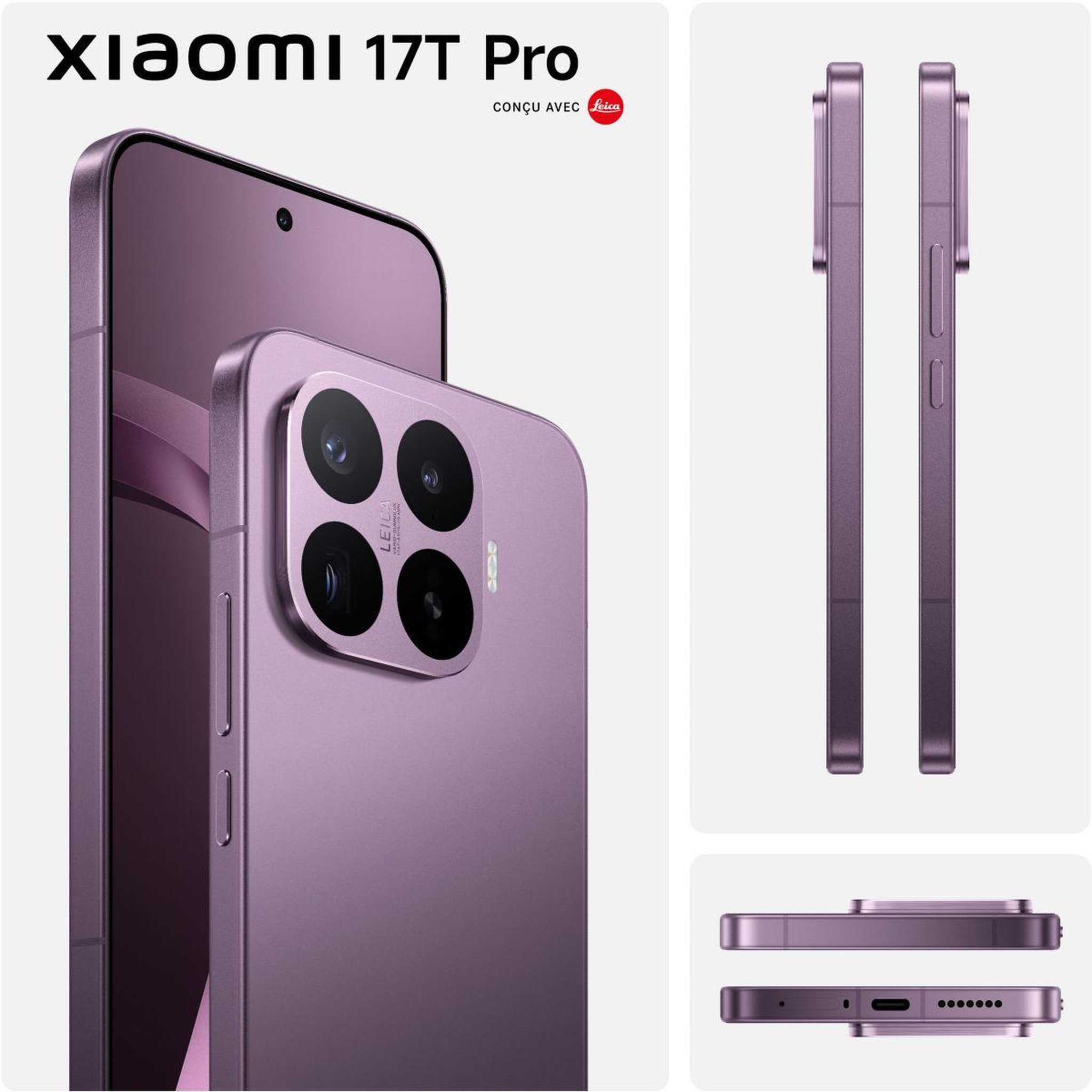 Voir la diapositive 2 : XIAOMI Smartphone 17T Pro conçu avec Leica 5G  512Go Violet