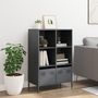 Voir la diapositive 3 : VIDAXL Buffet haut anthracite 68x39x103,5 cm acier