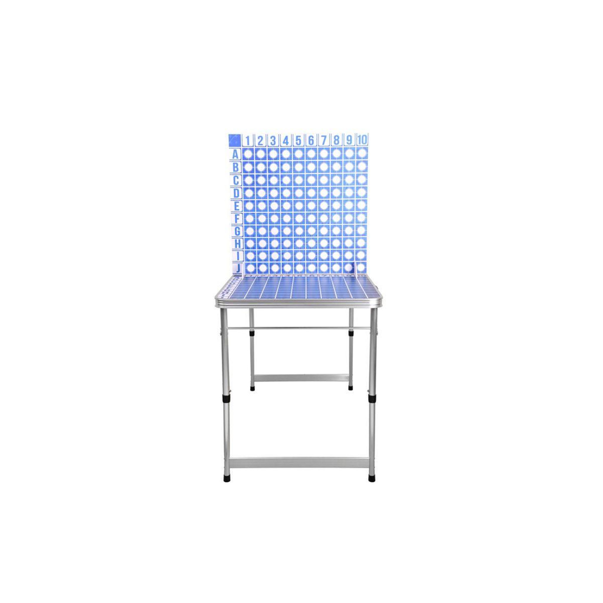 Voir la diapositive 3 : DE FAUGERES Table bataille navale  pliable  120cm bleu & rouge