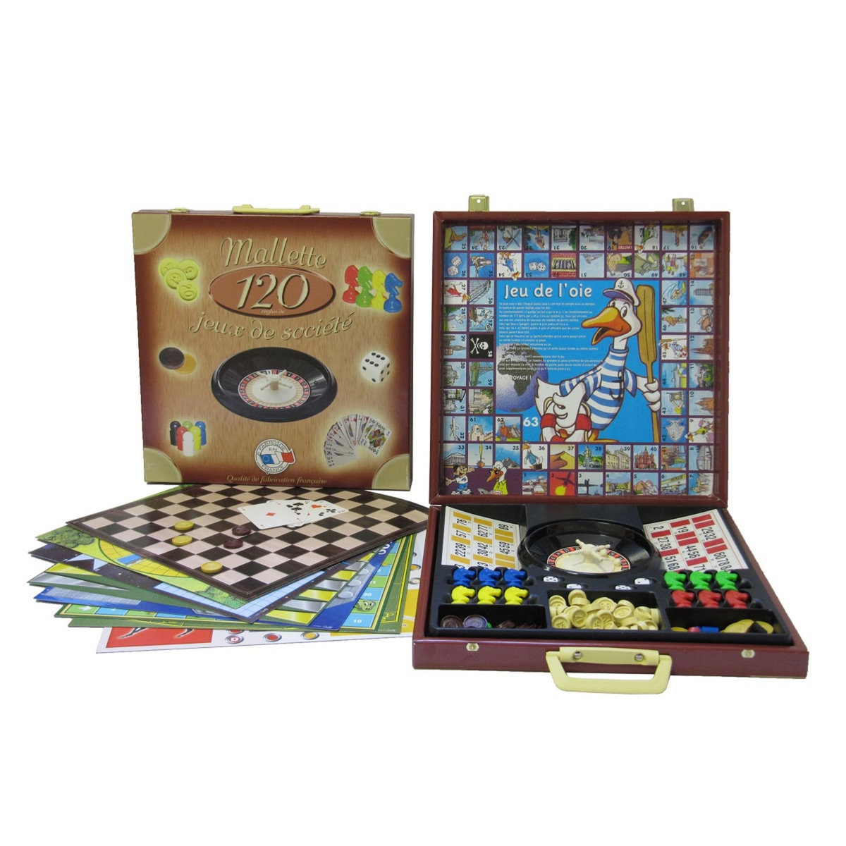 FERRIOT Mallette 120 jeux de société
