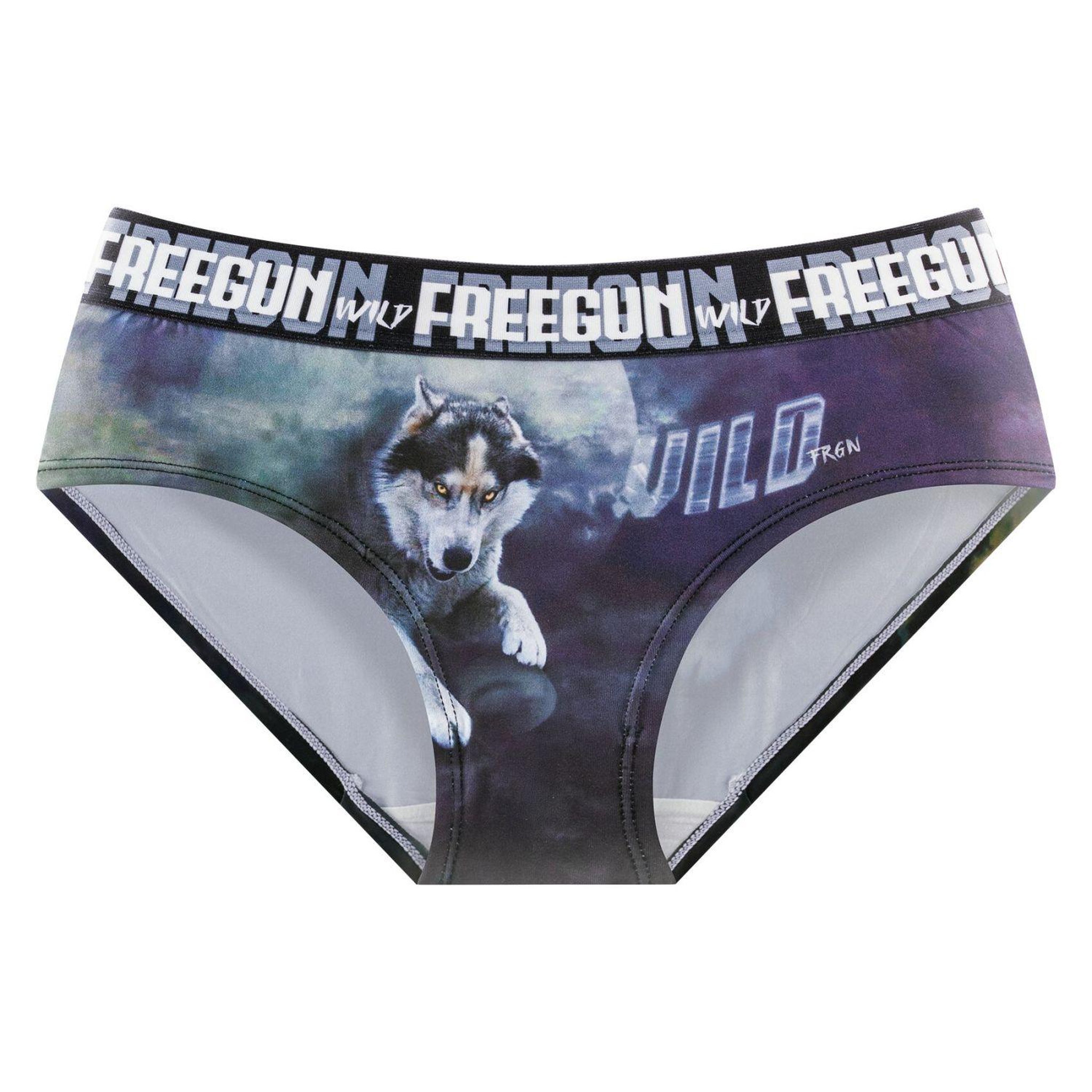 Voir la diapositive 6 : FREEGUN Lot de 4 culottes Fille Wild Animals
