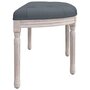Voir la diapositive 4 : VIDAXL Banc Gris fonce 110,5x45x49 cm Velours