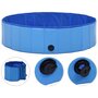 VIDAXL Piscine pliable pour chiens Bleu 120x30 cm PVC