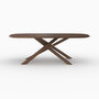 Voir la diapositive 5 : Rendez vous déco Table rectangulaire en bois d'hévéa massif foncé 10 personnes-Aladin