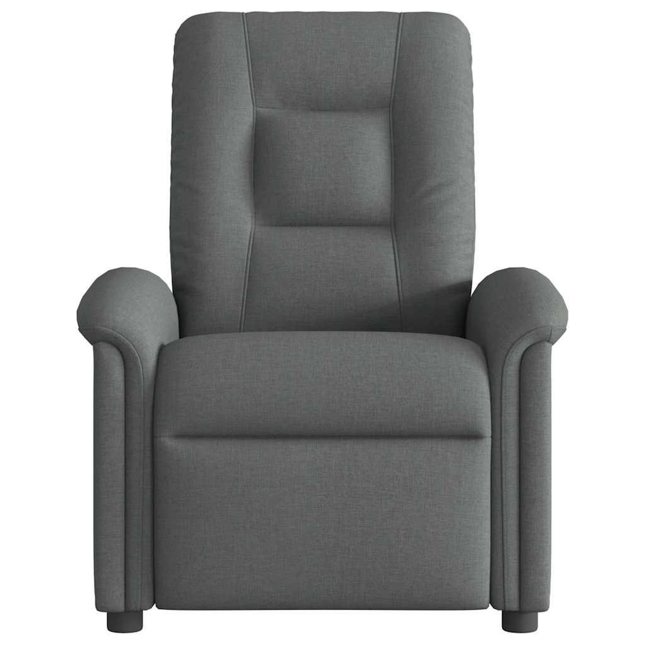 Voir la diapositive 3 : VIDAXL Fauteuil de massage inclinable Gris fonce Tissu