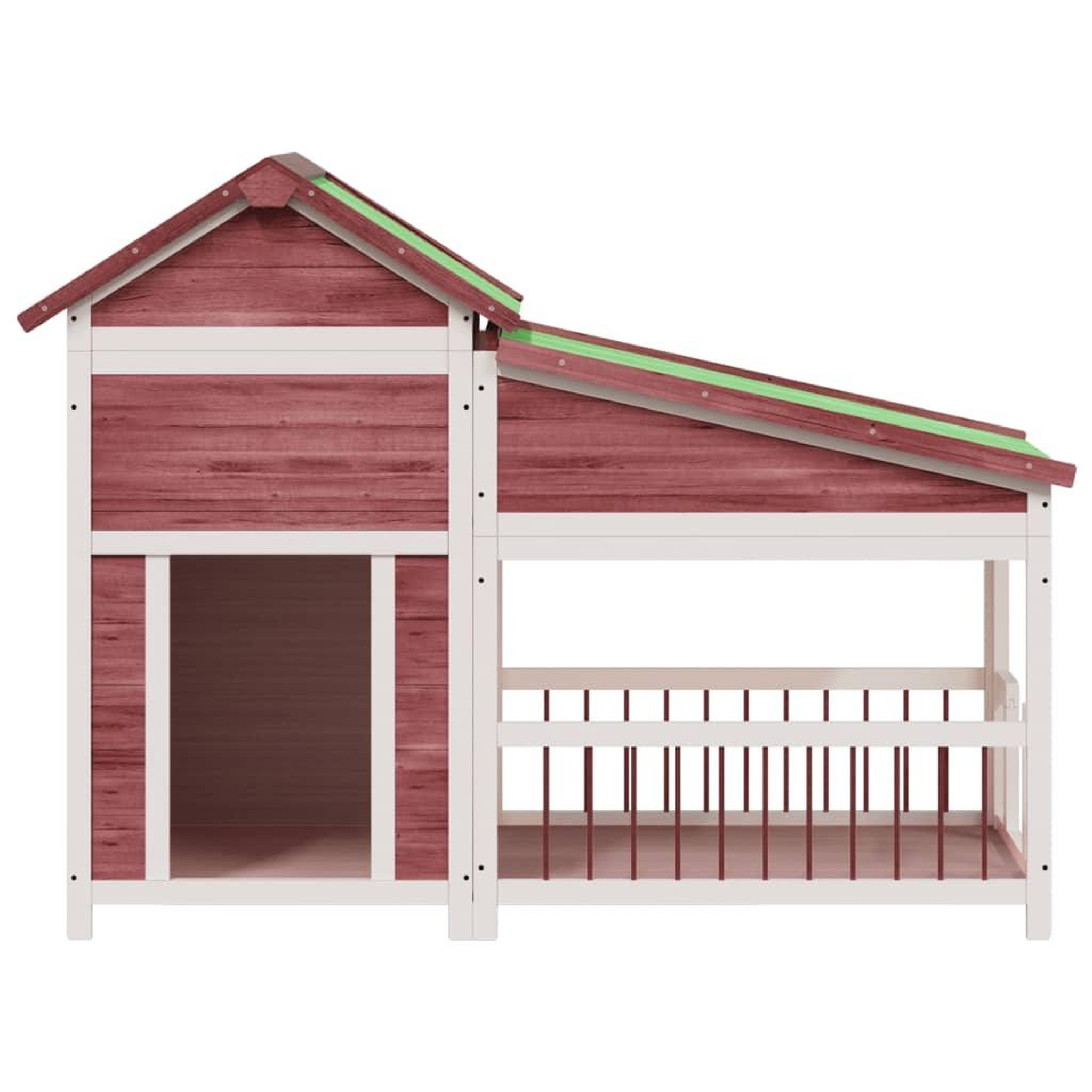 Voir la diapositive 3 : VIDAXL Chenil moka 143x60,5x109 cm bois de pin solide