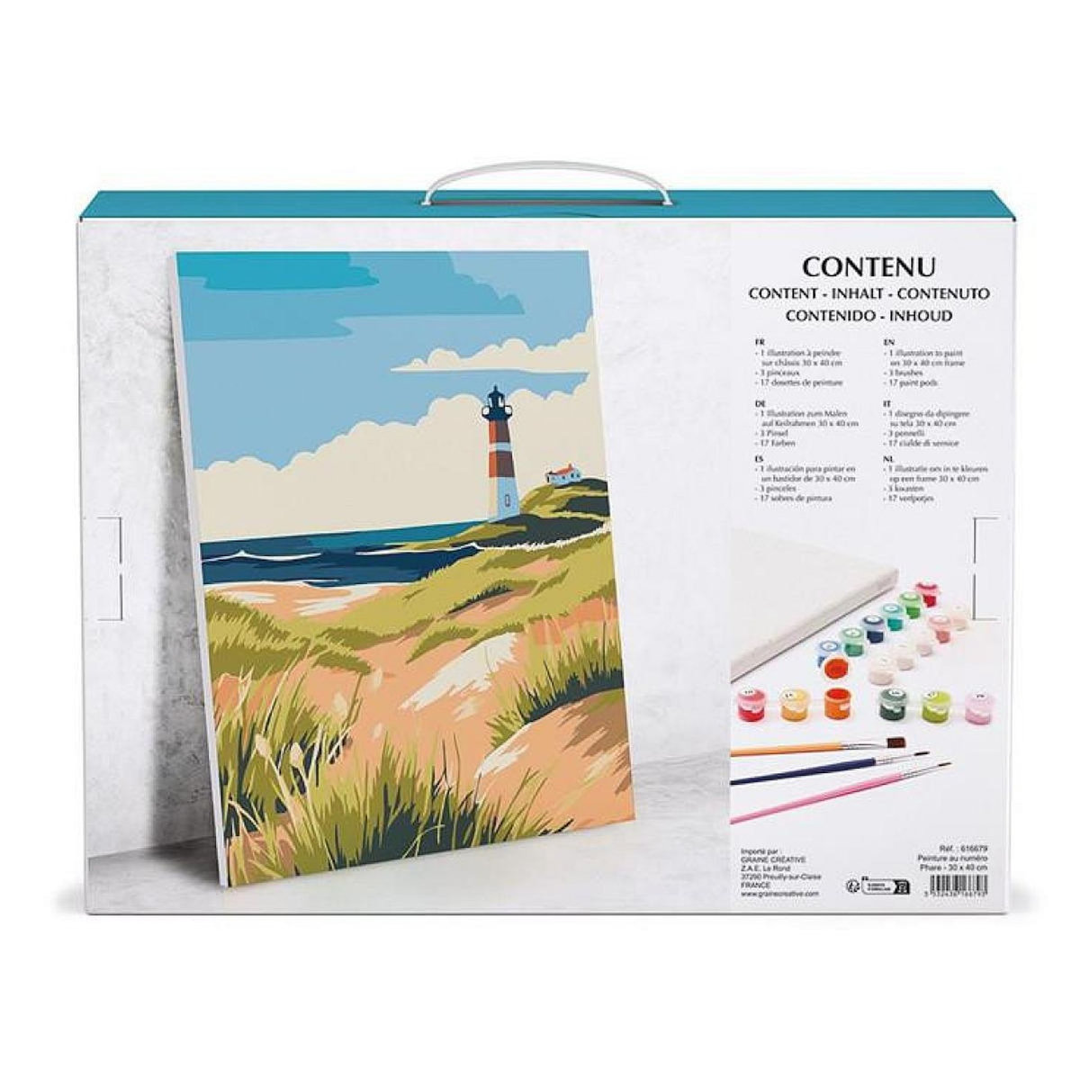 Graine créative peinture au numero 30x40 cm - phare