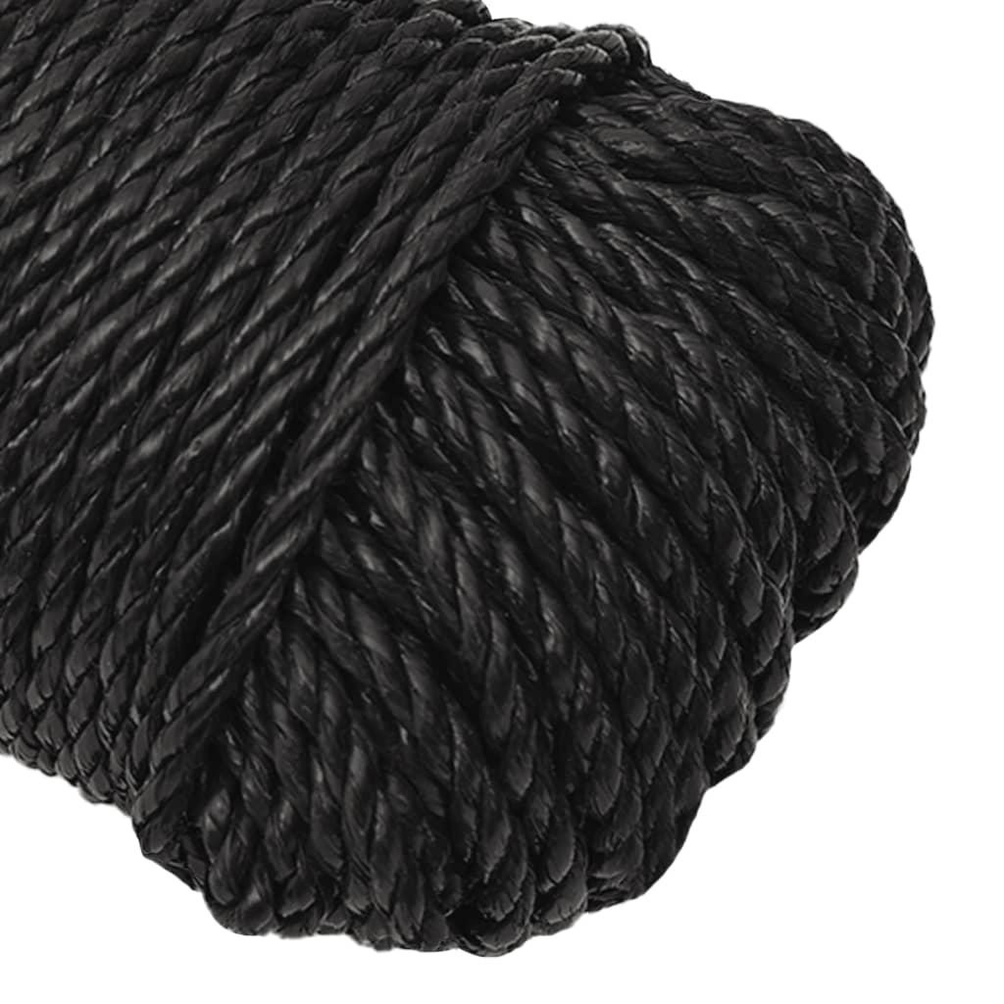 Voir la diapositive 5 : VIDAXL Corde de travail noir 3 mm 50 m polypropylene
