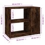 Voir la diapositive 6 : VIDAXL Armoire laterale Chene fume 60x30x50 cm Bois d'ingenierie