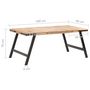 Voir la diapositive 5 : VIDAXL Table a manger 180x90x76 cm Bois de manguier massif