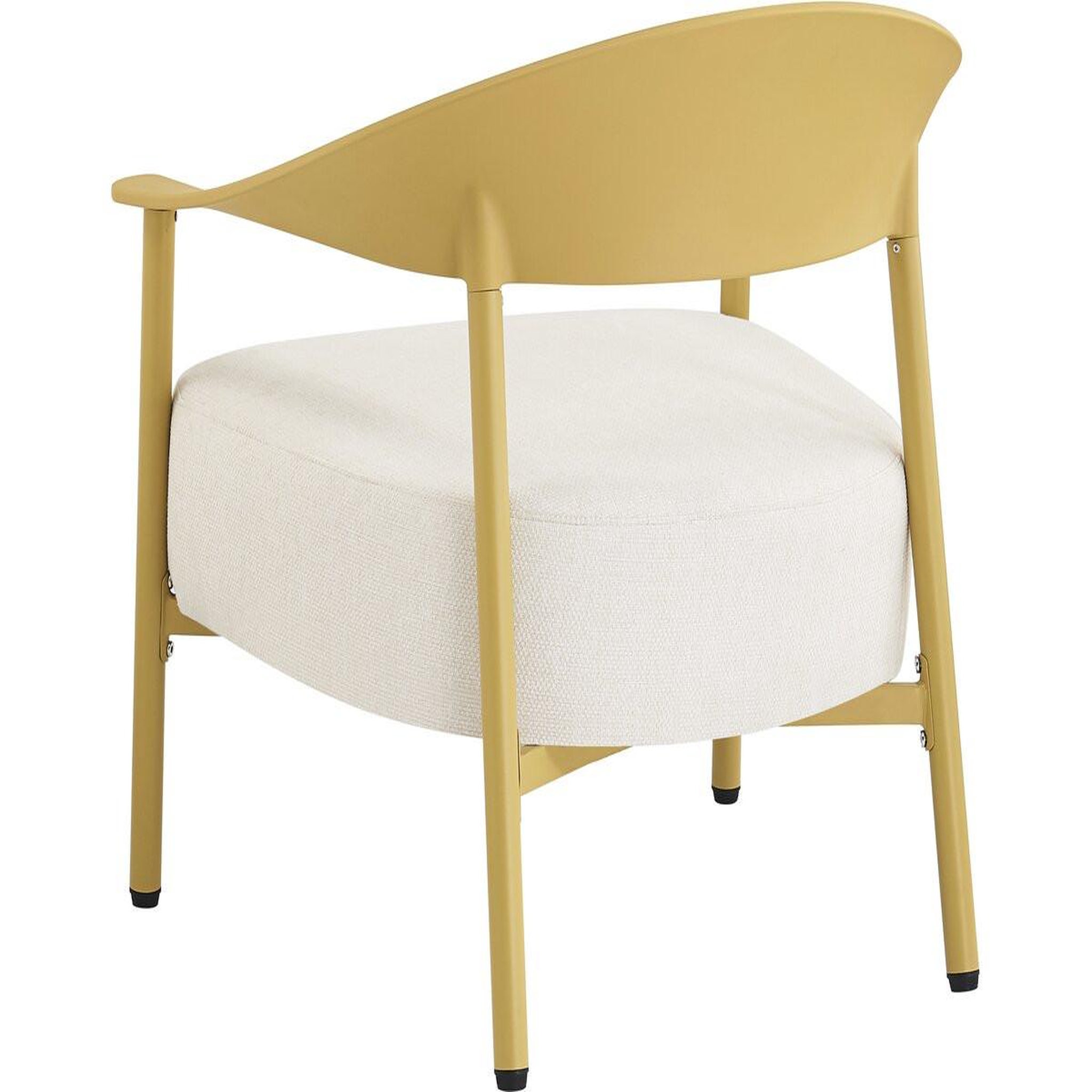 Voir la diapositive 4 : Habitat et Jardin Salon de jardin en métal et plastique  céora  - 4 places - jaune