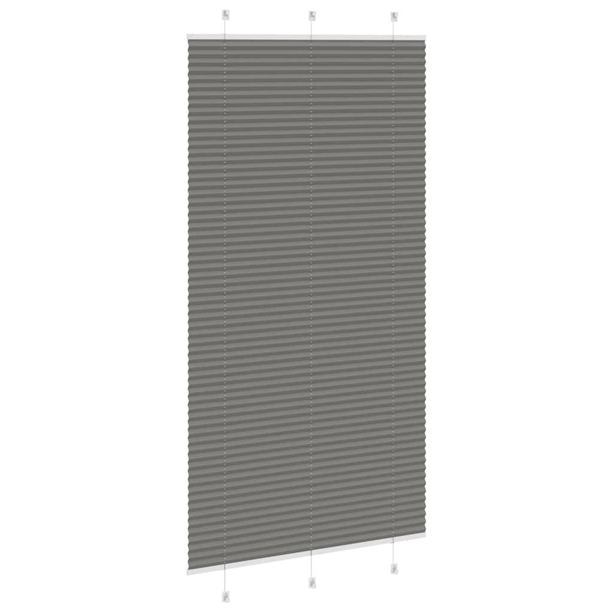 Voir la diapositive 4 : VIDAXL Store plisse anthracite 110x200 cm largeur du tissu 109,4 cm