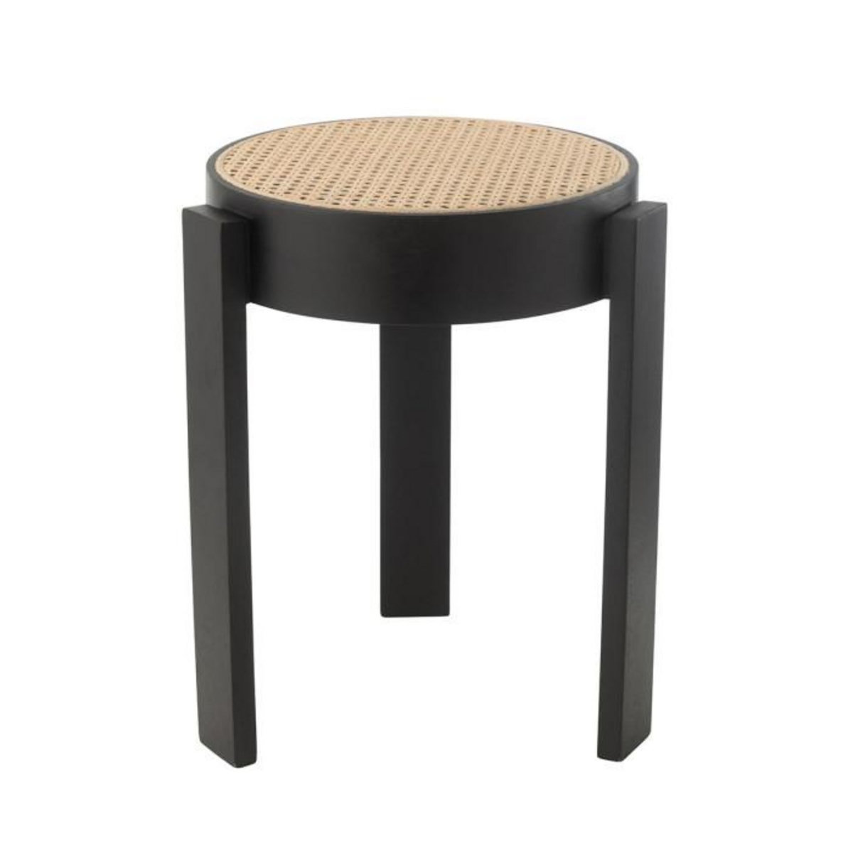 Paris Prix Tabouret Rond en Bois  Pune  44cm Noir
