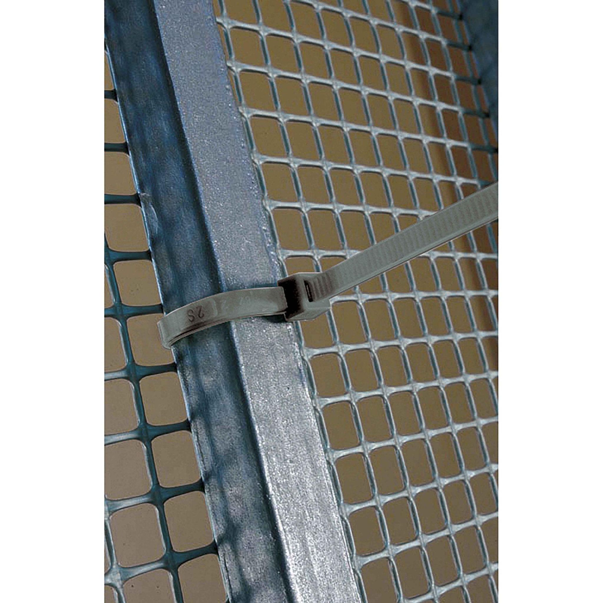 Voir la diapositive 2 : Tenax Liens gris 10cm 50 pièces