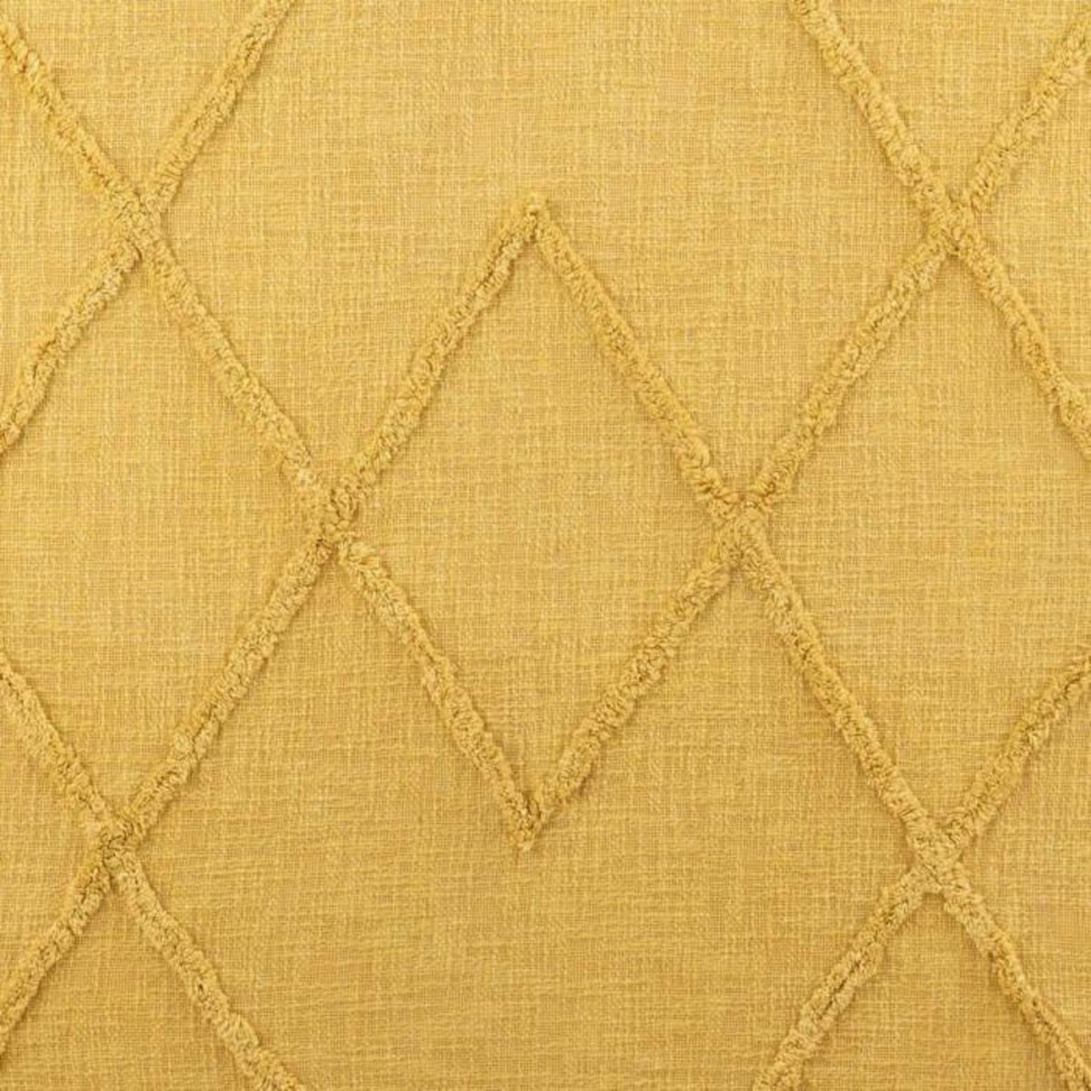 Paris Prix Jeté de Lit Pompons  Amalia  56x190cm Moutarde