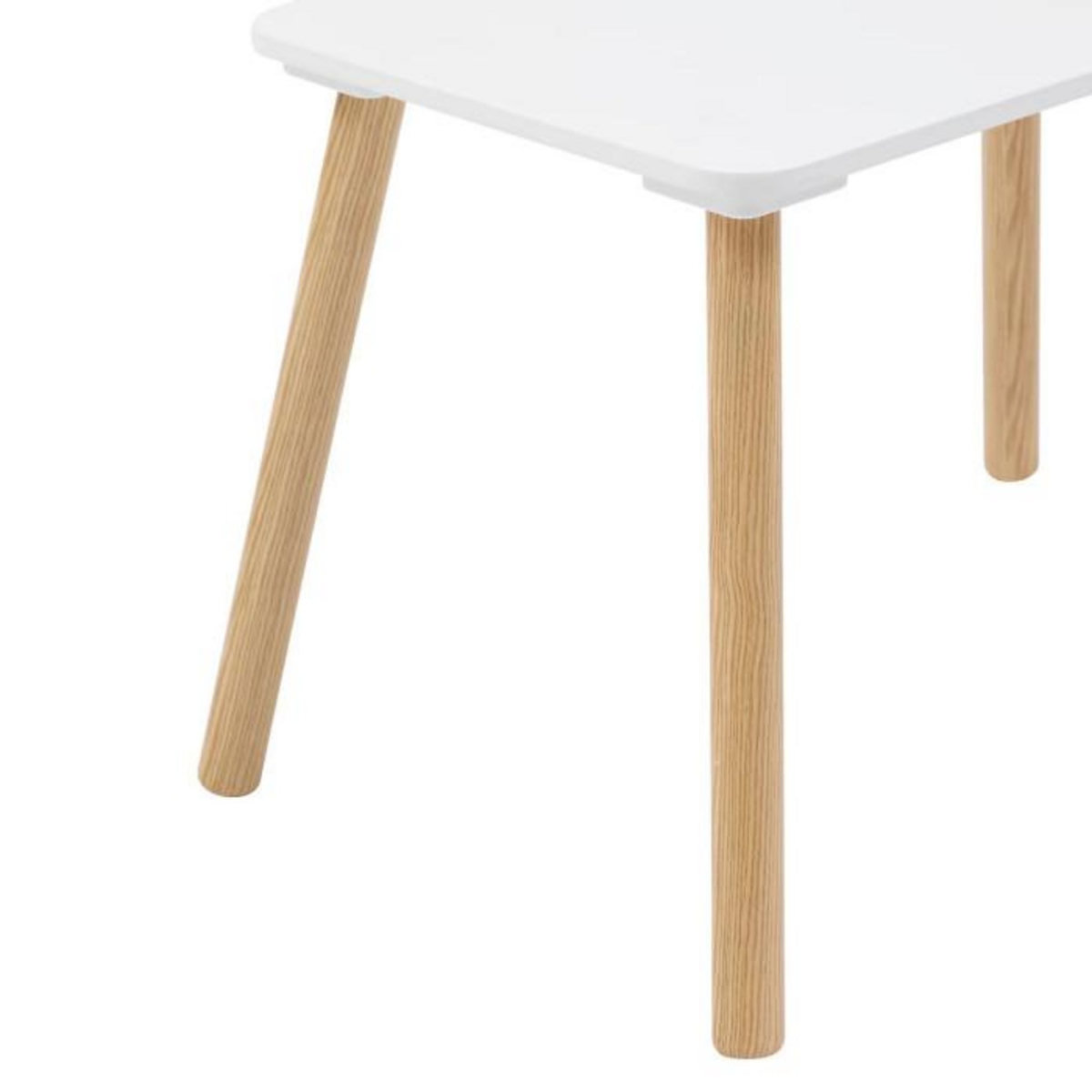 Atmosphera Kids Table Enfant & 2 Chaises  Alex  58cm Blanc