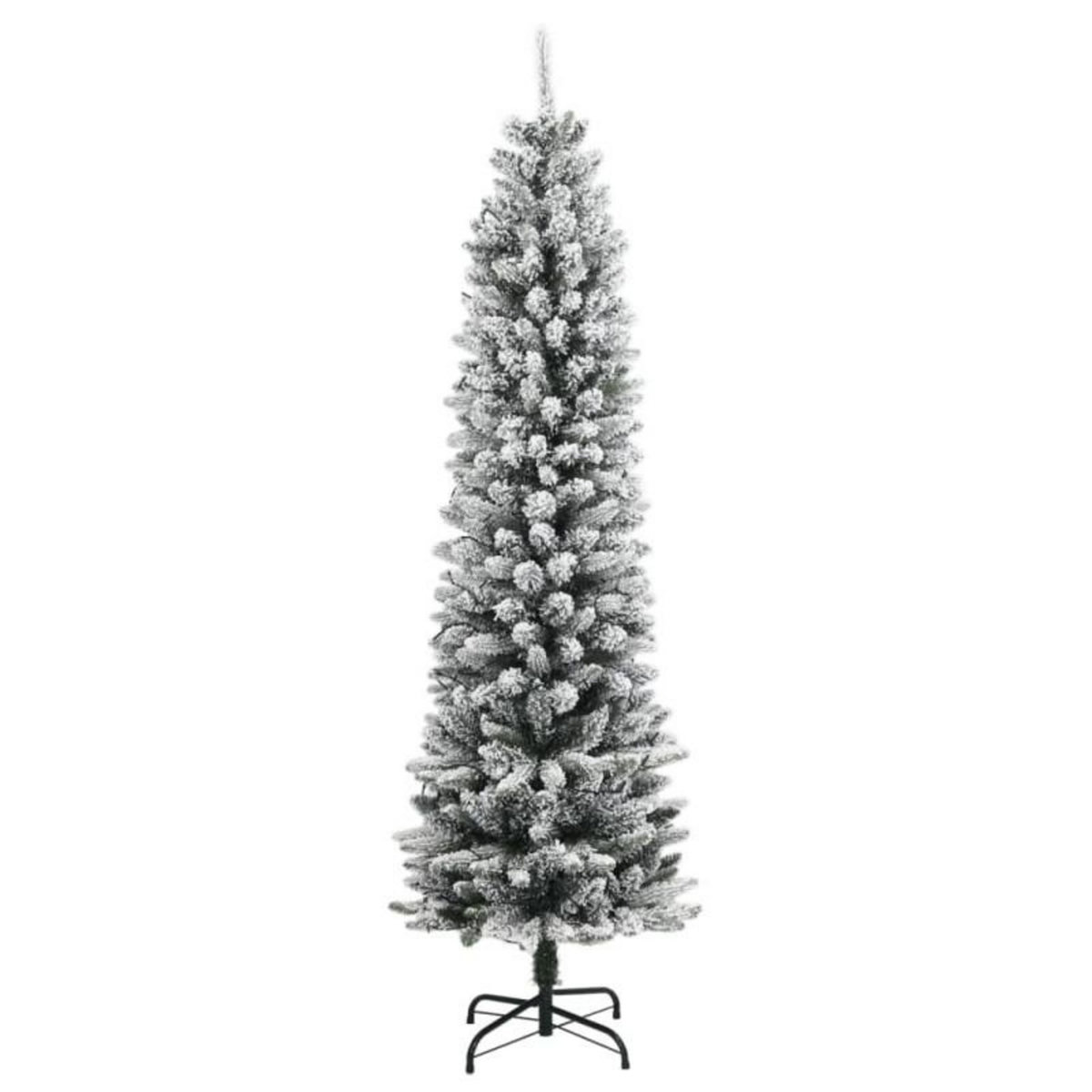 VIDAXL Sapin de Noël artificiel 300 LED et neige floquée 210 cm
