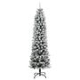 Voir la diapositive 3 : VIDAXL Sapin de Noël artificiel 300 LED et neige floquée 210 cm
