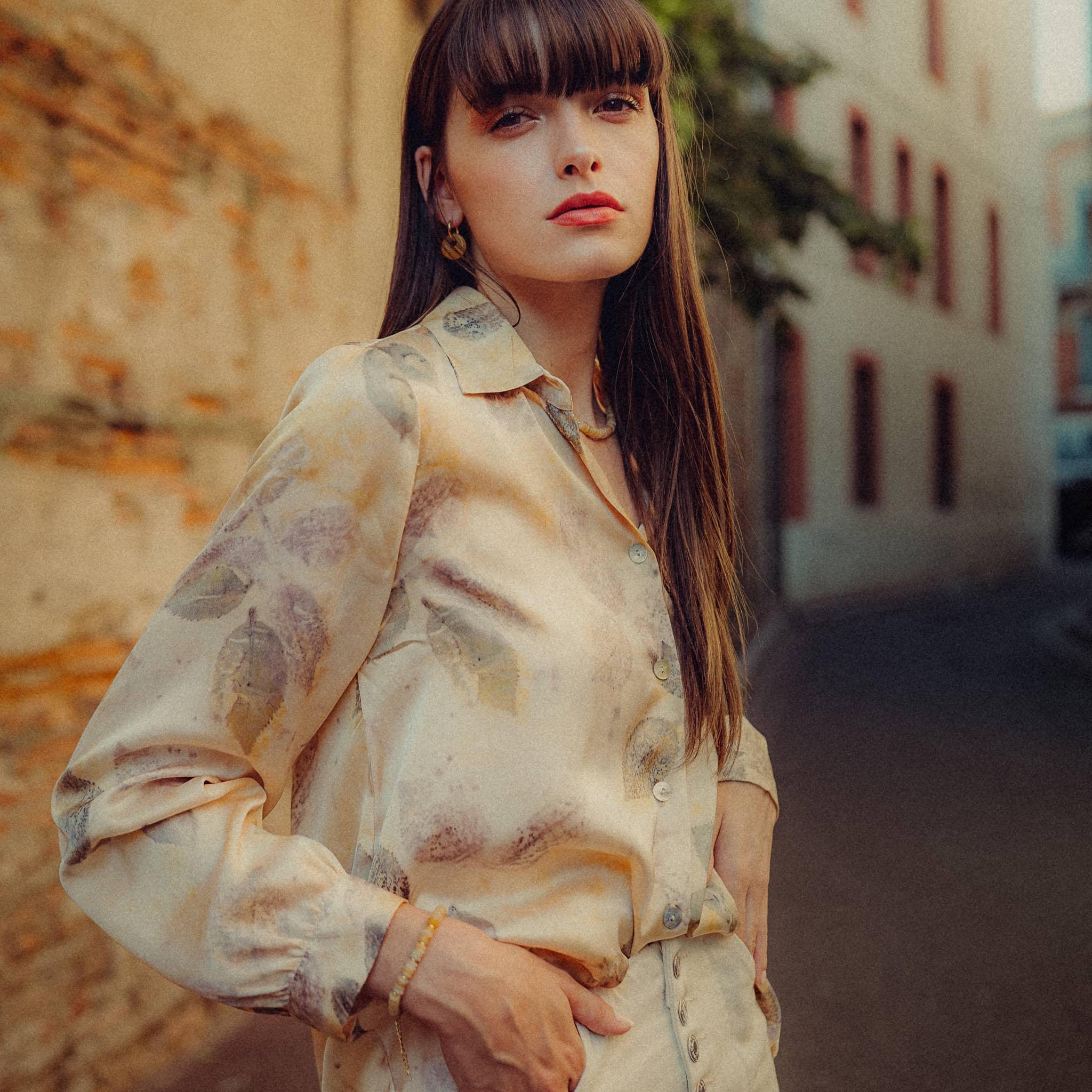 Voir la diapositive 4 : SLOYA Boucles d'oreilles Blima en pierres Jade jaune