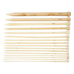 CREATIV COMPANY 16 aiguilles à tricoter en bois 2,5-20 mm x 35 cm