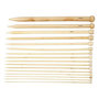 Voir la diapositive 1 : CREATIV COMPANY 16 aiguilles à tricoter en bois 2,5-20 mm x 35 cm