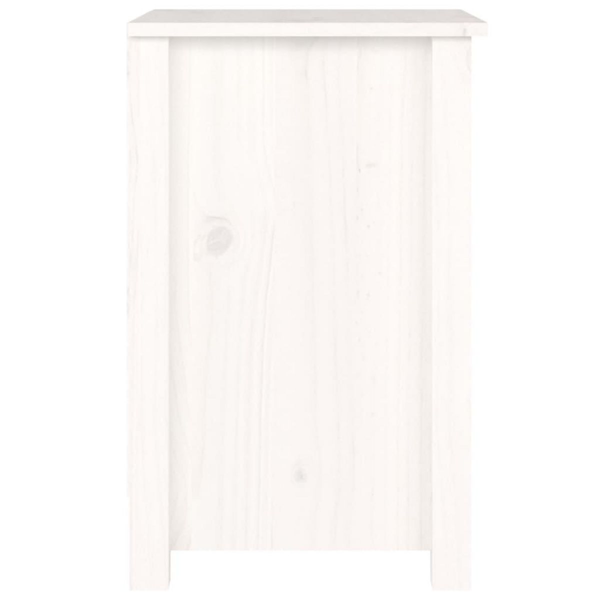 VIDAXL Tables de chevet 2 pcs Blanc 40x35x55 cm Bois de pin solide
