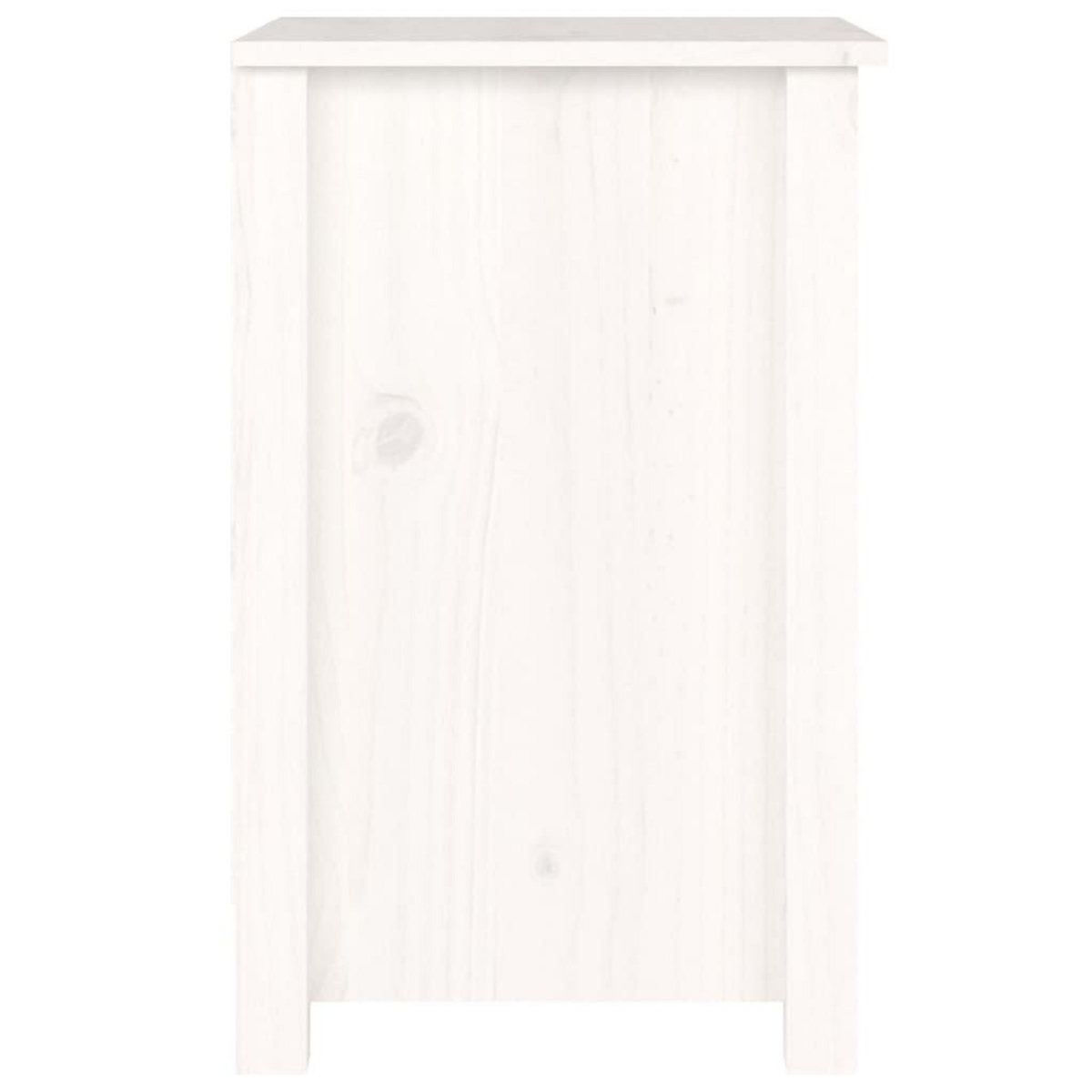 VIDAXL Tables de chevet 2 pcs Blanc 40x35x55 cm Bois de pin solide