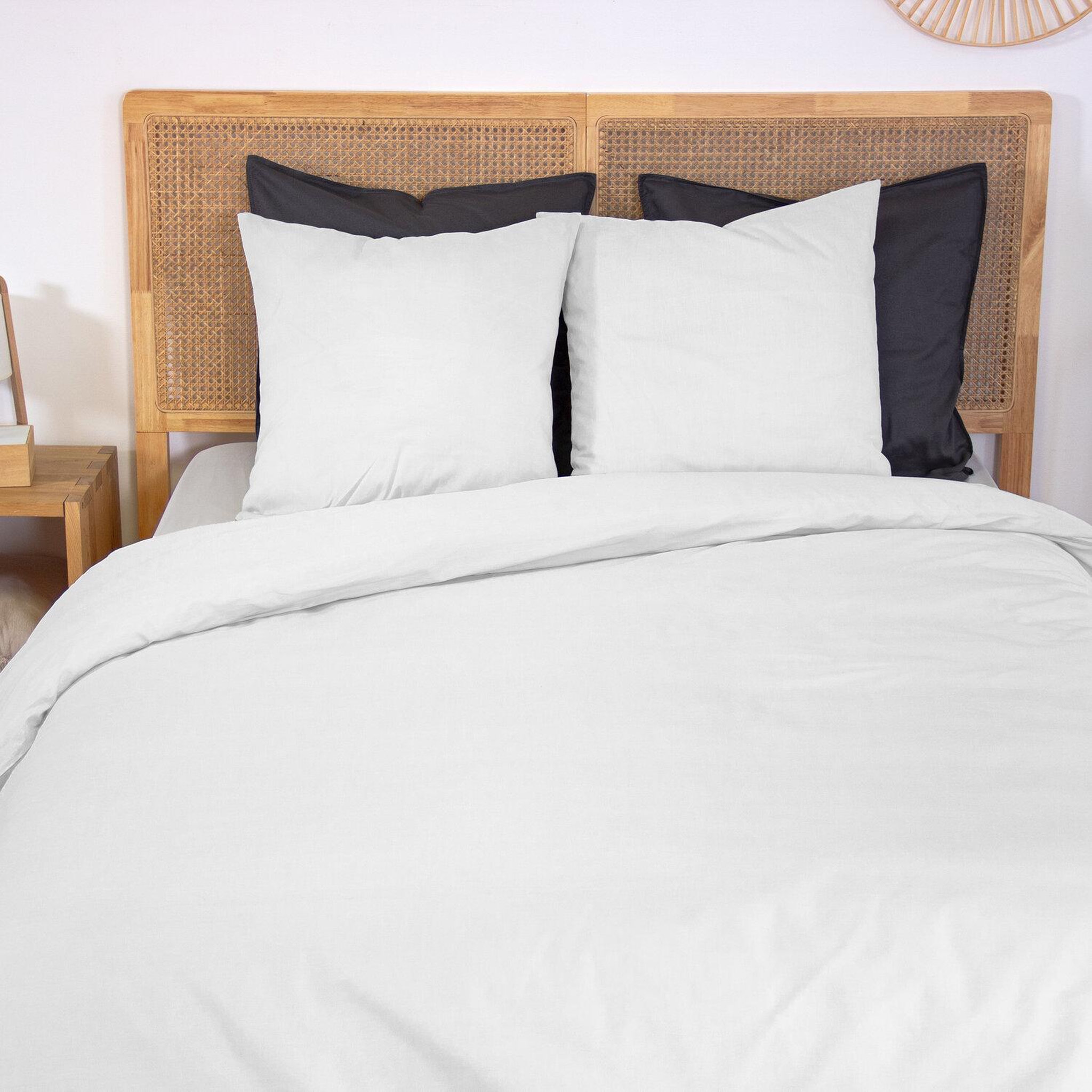 Voir la diapositive 2 : Home collection Parure de couette 100% percale de coton 65fils