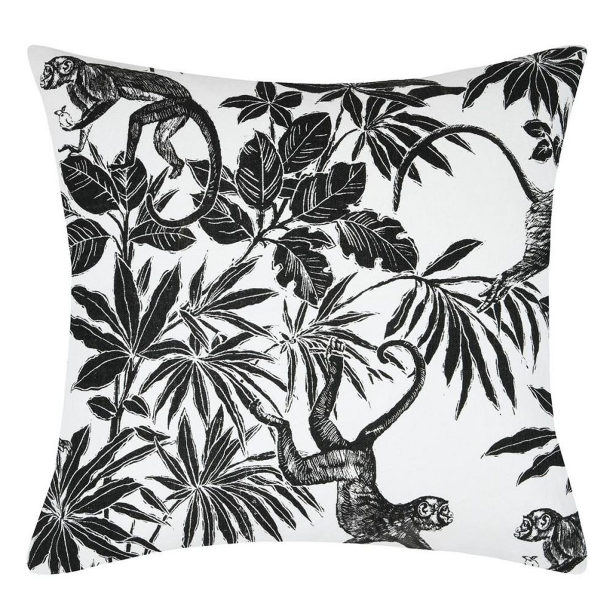STOF Housse de coussin 40x40 cm Macaco ardoise coton