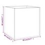 Voir la diapositive 6 : VIDAXL Jardiniere Blanc brillant 40x40x40 cm Bois d'ingenierie