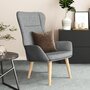 Voir la diapositive 1 : VIDAXL Chaise de relaxation Gris clair Tissu