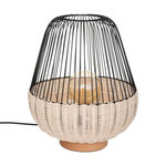 ATMOSPHERA Lampe à Poser Design  Anea  35cm Noir & Naturel