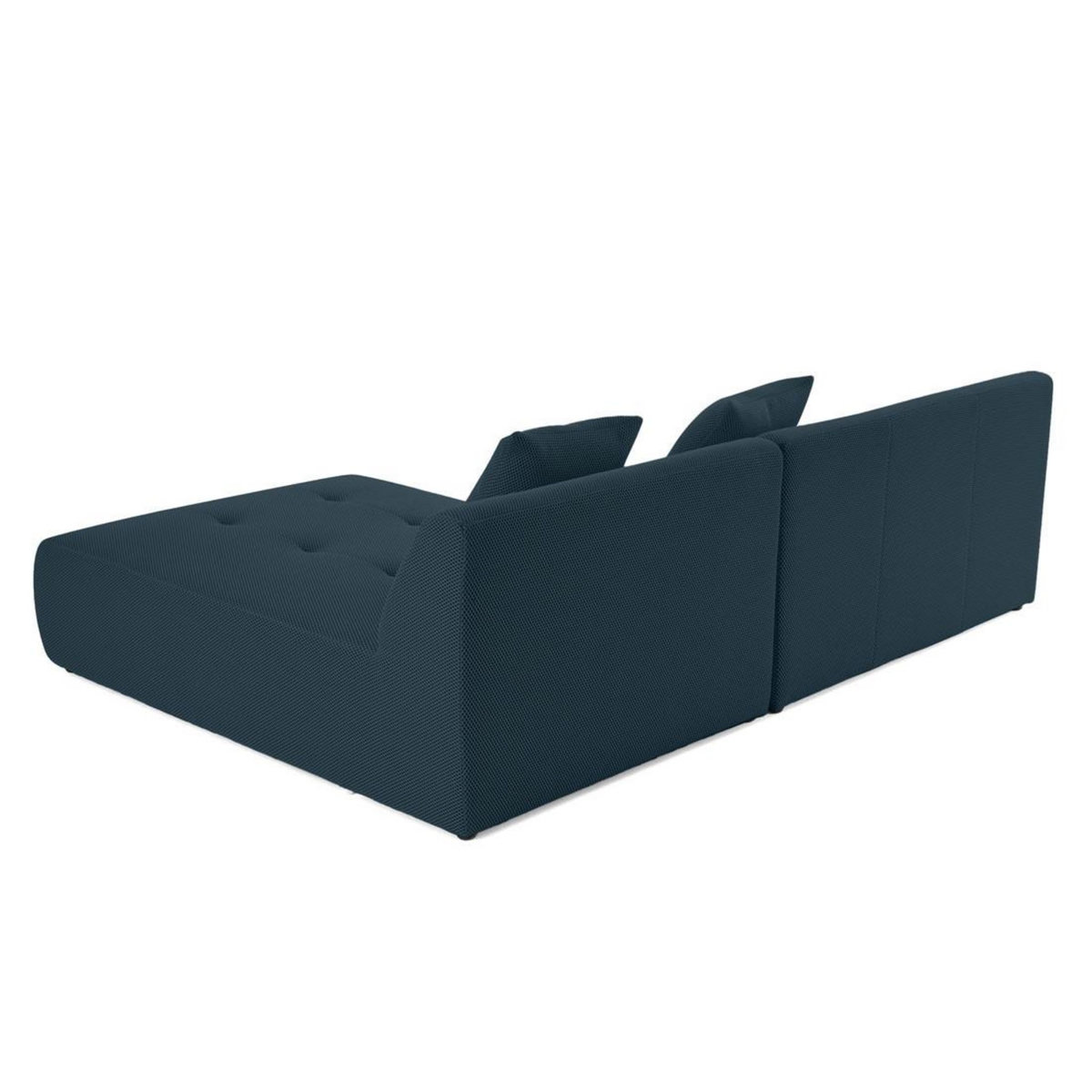 LISA DESIGN Onyx - canapé modulable d'angle réversible 4 places - en tissu mailles 3d