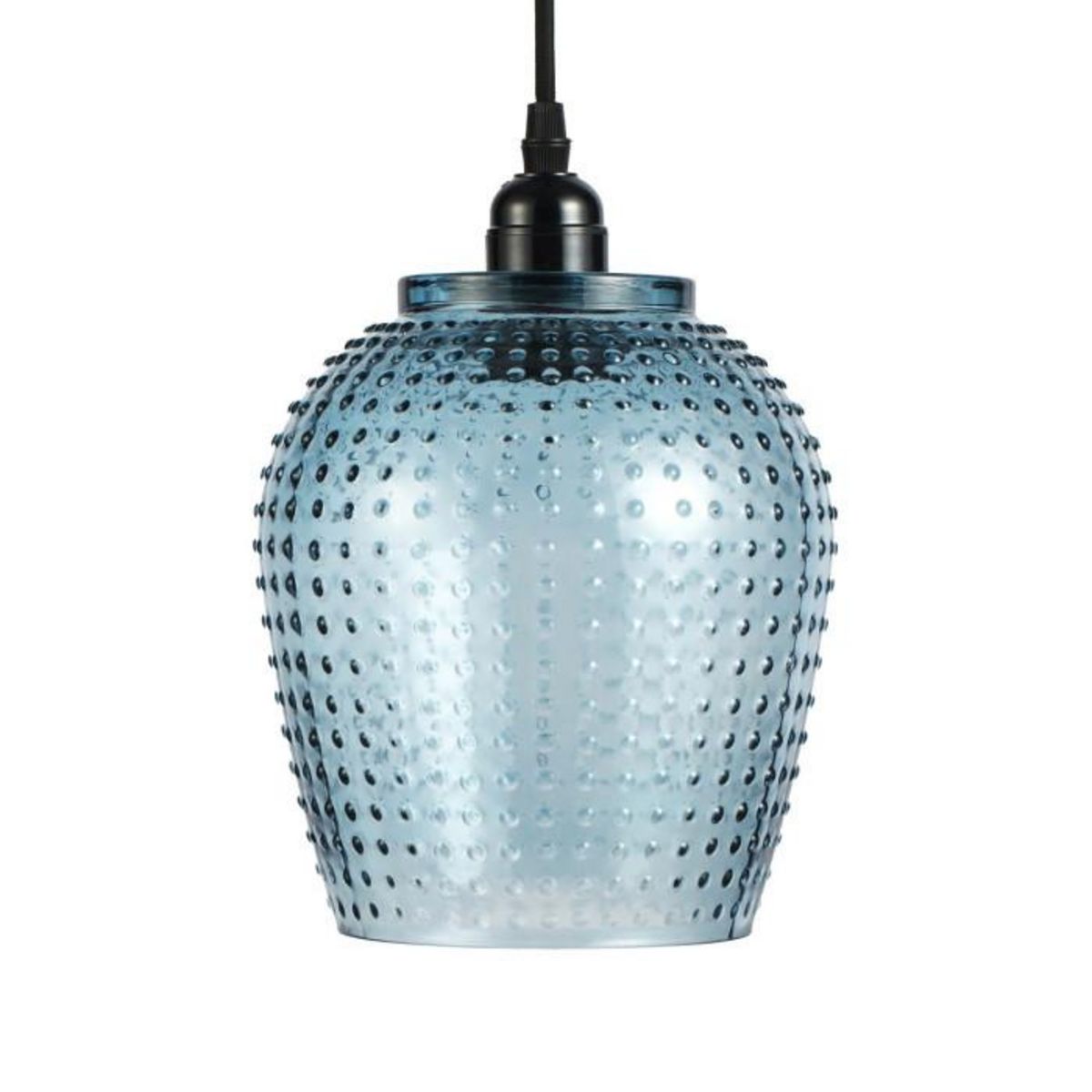 Paris Prix Lampe Suspension en Verre  Riva  27cm Bleu