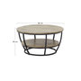 Voir la diapositive 5 : LISA DESIGN Corazon - table basse - bois et noir - 86 cm
